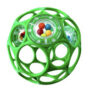 Oball Grijpbal met rammelaar 10 cm Groen