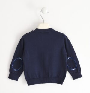 pull donkerblauw achterkant