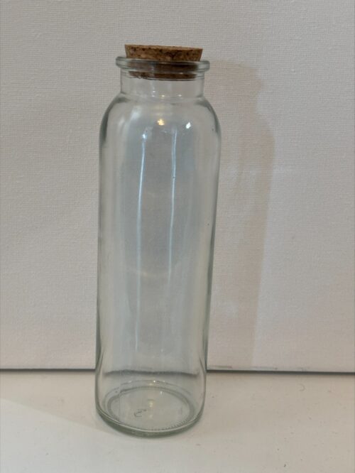 glas met kurk 16,5 cm